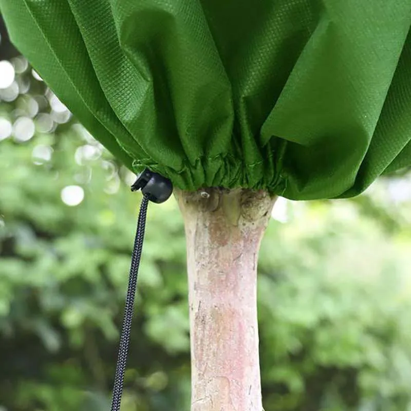 

Winter Drawstring Plant Covers-Warm Plant Protection Cover Bags, Frost Cloth Blanket Protecting Fruit Tree Potted(4 PCS)