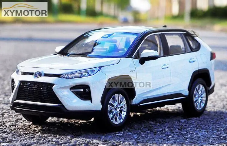

1/18 TNGA для Toyota WILDLANDER 2020 SUV литая модель автомобиля Модель Коллекция игрушек для подарка Орнамент белый/синий, металл, Пластик, резина