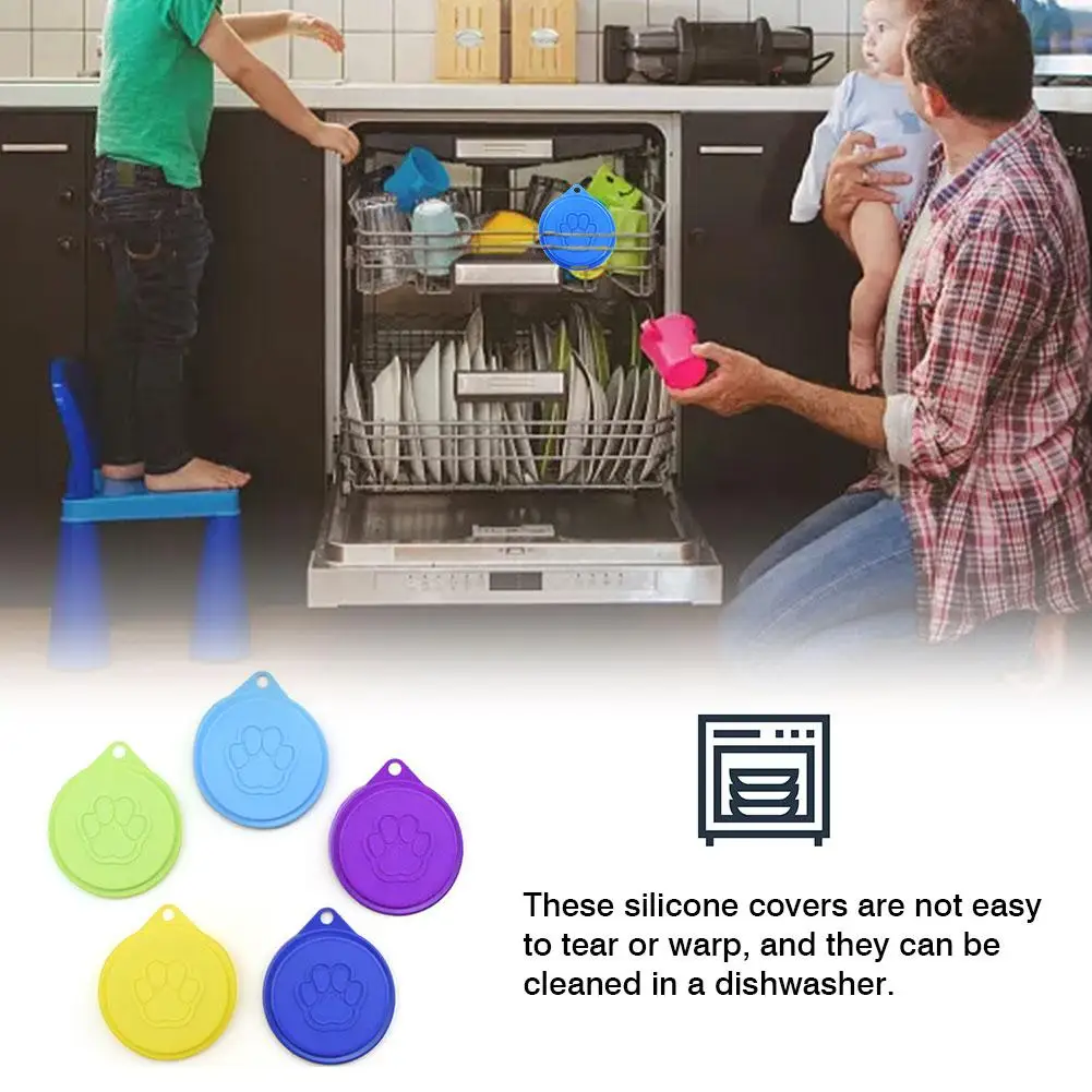6 шт. силиконовые крышки для консервированных питомцев без БФА|Принадлежности