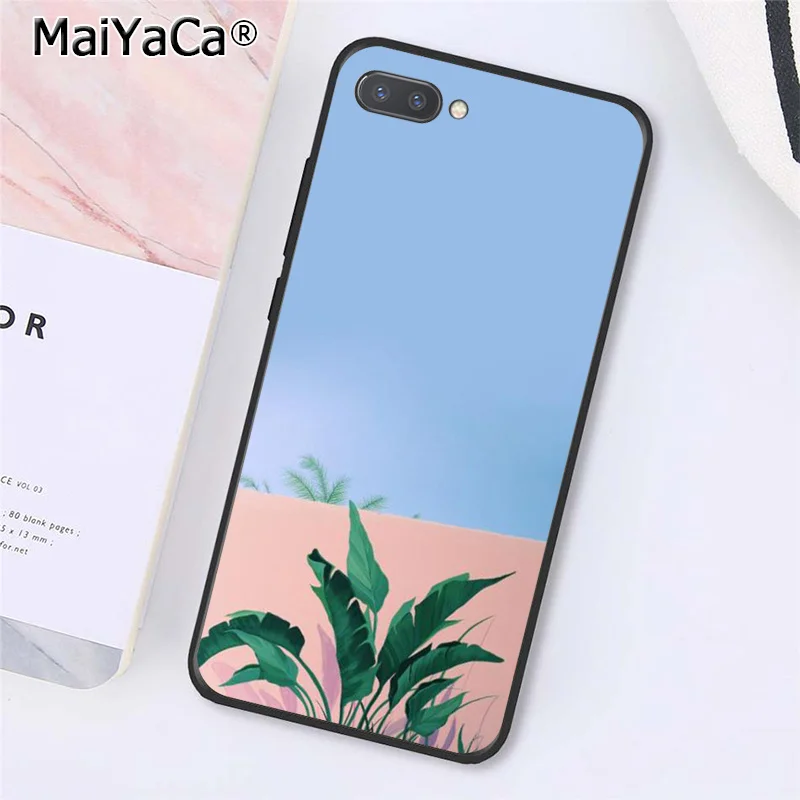 MaiYaCa чехол для телефона с рисунком листьев пальмы Huawei Honor 8X 9 10 20 Lite 7A 8A 5A 7C 10i 20i 9X play