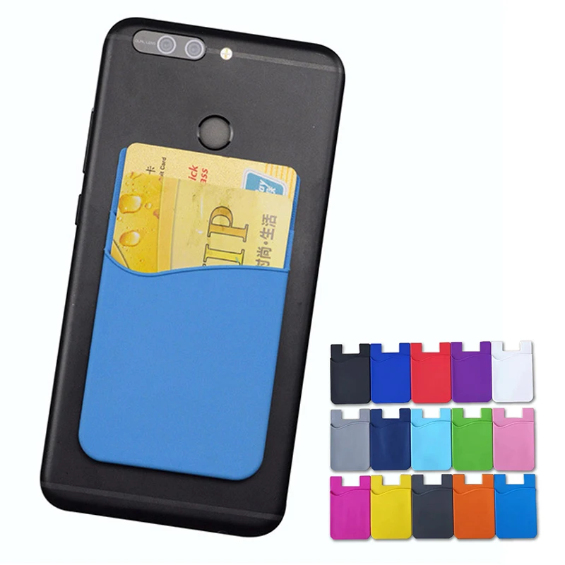 Двойной карманный эластичный силиконовый чехол для удостоверения личности