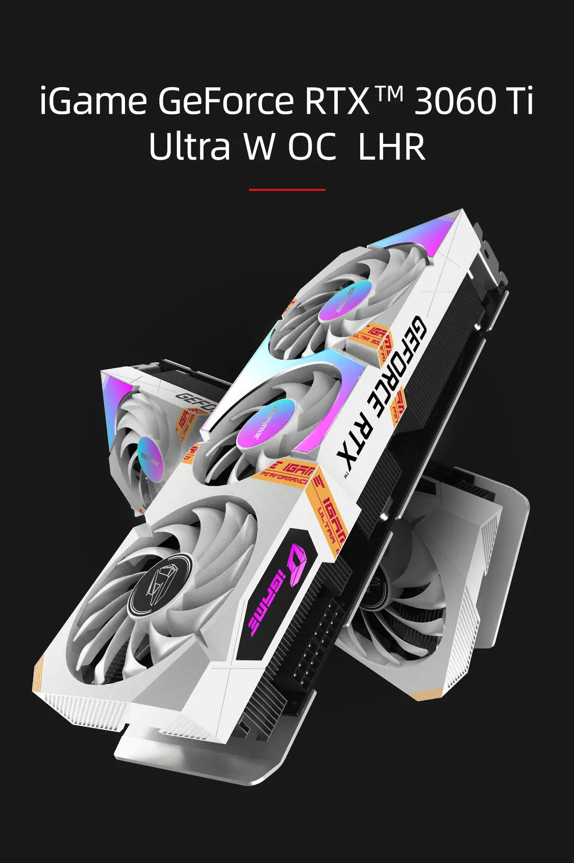 Цветной iGame GeForce RTX 3060 Ti Ultra W OC LHR | Компьютеры и офис