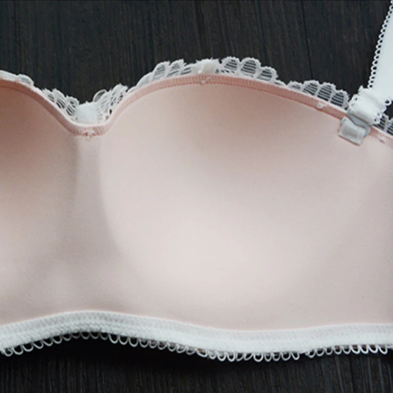 Комплект женского кружевного нижнего белья пикантный бюстгальтер с чашкой 1/2 без