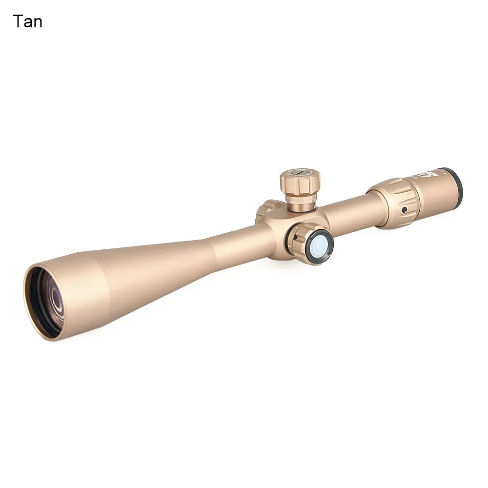 Tan Canis Latrans винтовка охотничий прицел 10-40x56SFF 30 мм трубка с подсветкой красный/зеленый Mil Dot черный для наружного охотничьего gs1-0284 - Цвет: Tan