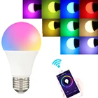 Tuya Smart светильник лампа Wi-Fi лампы Цвет изменение цветная (RGB) Светодиодная лампа 100V-240V голосовое Contro приложение пульт дистанционного управления совместимый с Alexa Google Home