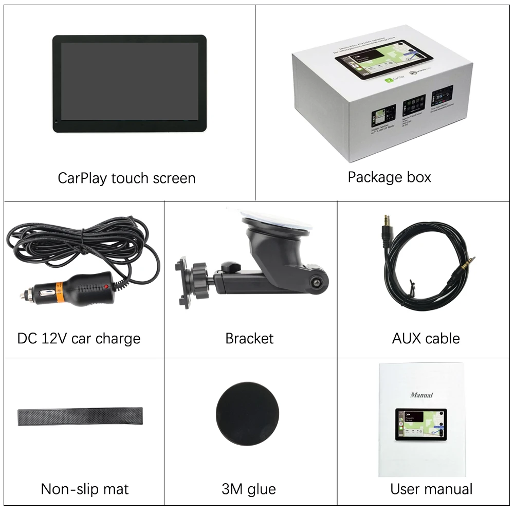 7-дюймовая Автомобильная портативная беспроводная Проводная мультимедийная