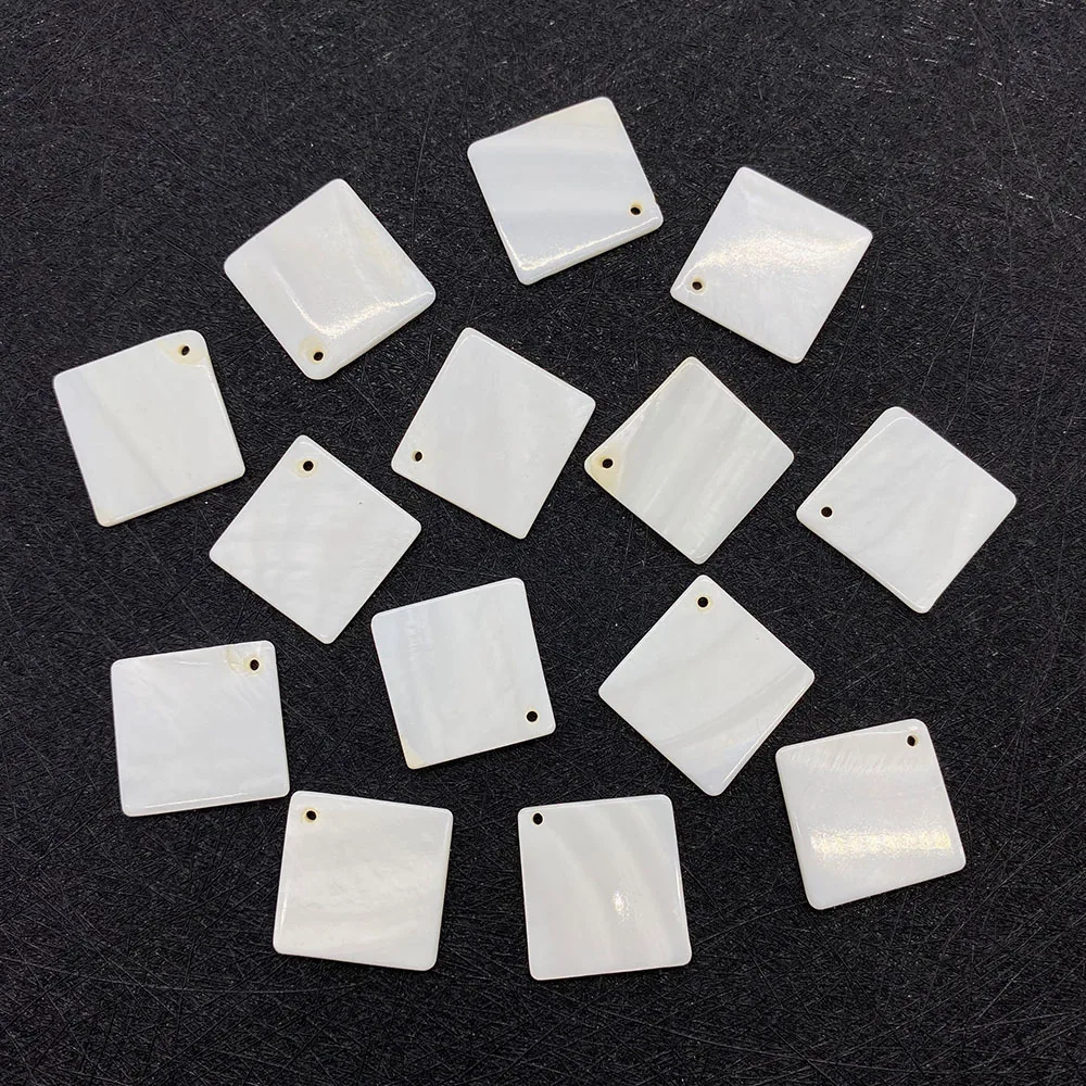 

Natural White Square Shell Mother of Pearl Spacer Beads for Jewelry Making DIY Bracelet Necklace Handmade Wholesale Jewelry
