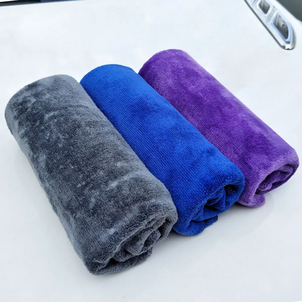 400GSM Polyester Premium Wax Super Absorbent Cleaning Fiber Microfiber Car Towel Washing Cloth Household Cleaner Auto Care 30x70 |