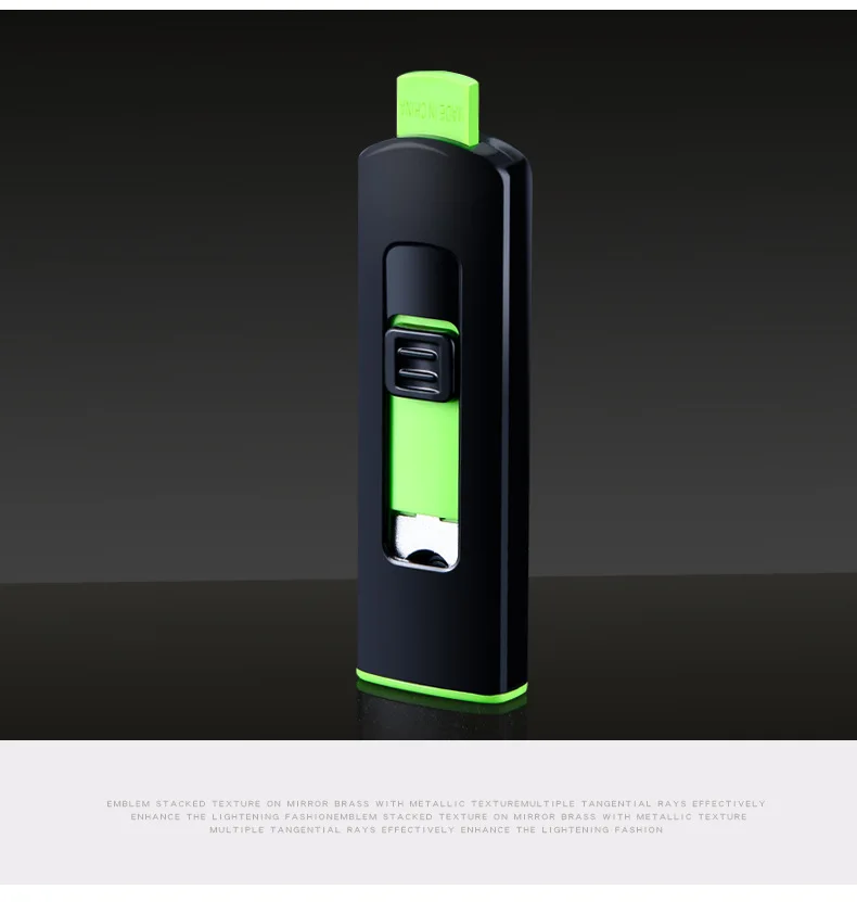 Мини двухсторонняя Зажигалка USB перезаряжаемая ветрозащитная зажигалка