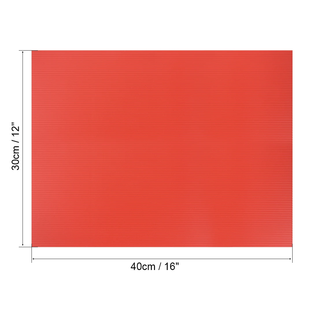Гофрированные пластиковые листы Uxcell 3 мм красные пустые знаки для газона 12 дюймов