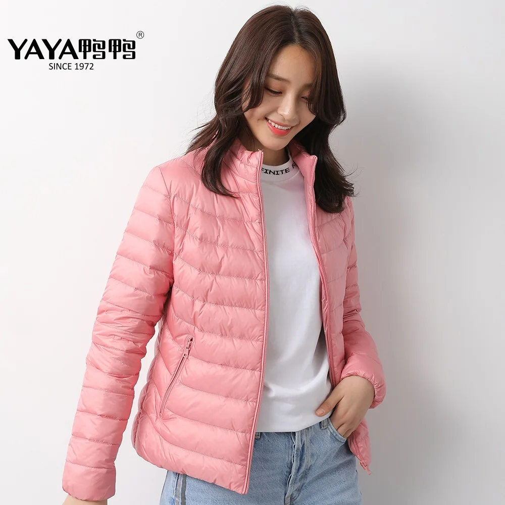 Куртка YAYA Женская на 90% белом утином пуху светильник короткий пуховик УФ