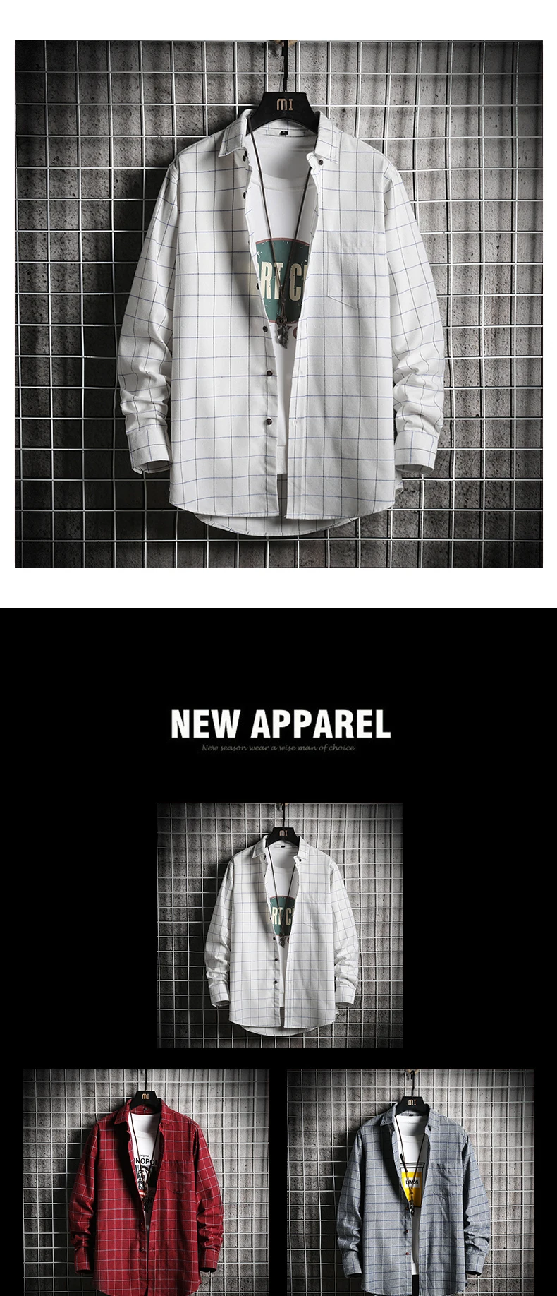 Новые стильные весенние модные мужские повседневные подушки из чистого хлопка в клетку рубашки с длинными рукавами/мужские повседневные рубашки в клетку с отворотом
