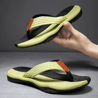 2021 summer men flip flops beach sandals anti slip high quality men shoes trendy men beach slipper big size 45