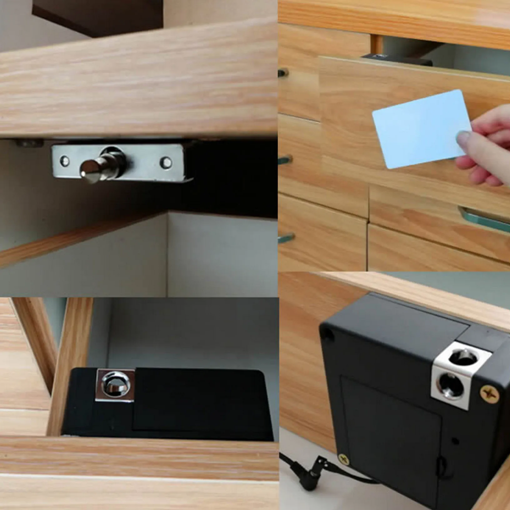 Скрытый замок деревянная дверца шкафа ящик Невидимый RFID Электронный замок карты