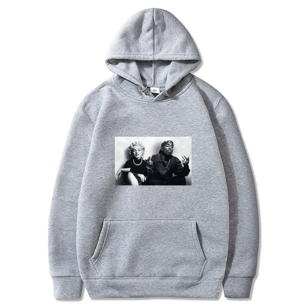 2020 модные дизайнерские толстовки с принтом легенды Тупак Мэрилин Монро Мужская