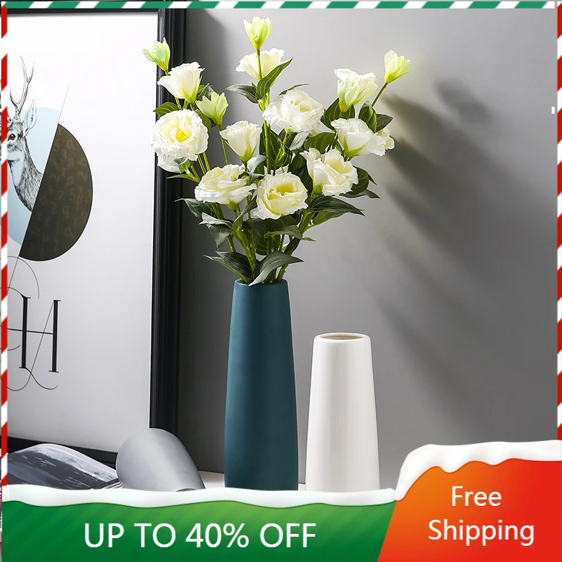 

Creative European Style Vase Glass Arrangement Hydroponics Pot Minimalist Vase Home Accessories Jarron Home Decor Modern AA50HP