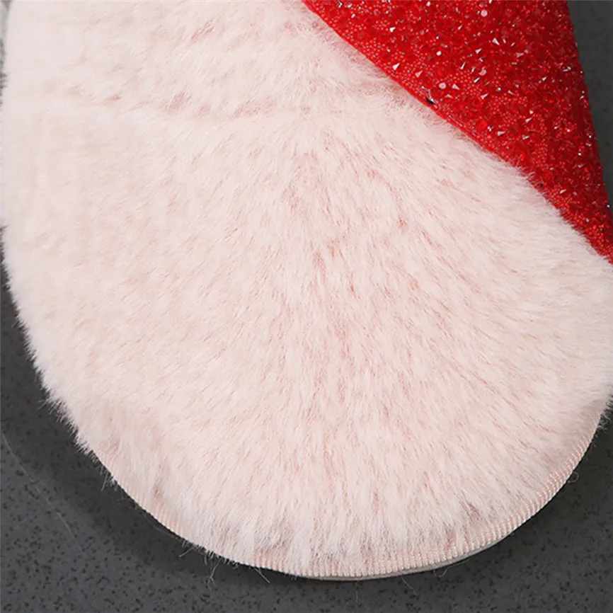 Модные женские хлопковые тапочки зимние разноцветные удобные домашние с круглым