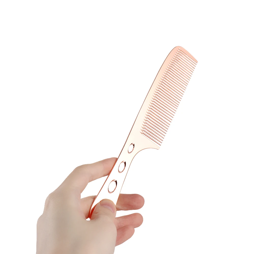 Алюминиевая металлическая расческа для стрижки волос Антистатическая