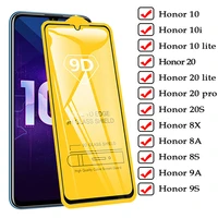 9d tempered glass for huawei honor 10i 10 i lite 20 pro 20s 20i screen protector film for honor 9s 9a 8x 8a 8s protective glass