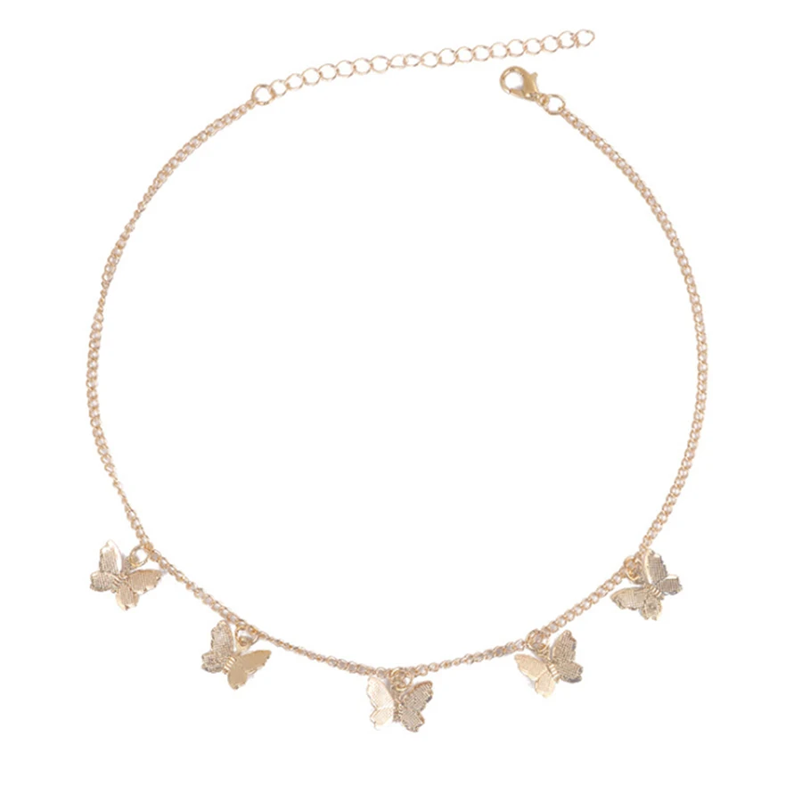 Ожерелье с подвеской бабочкой в эстетике K POP для женщин модная Готическая