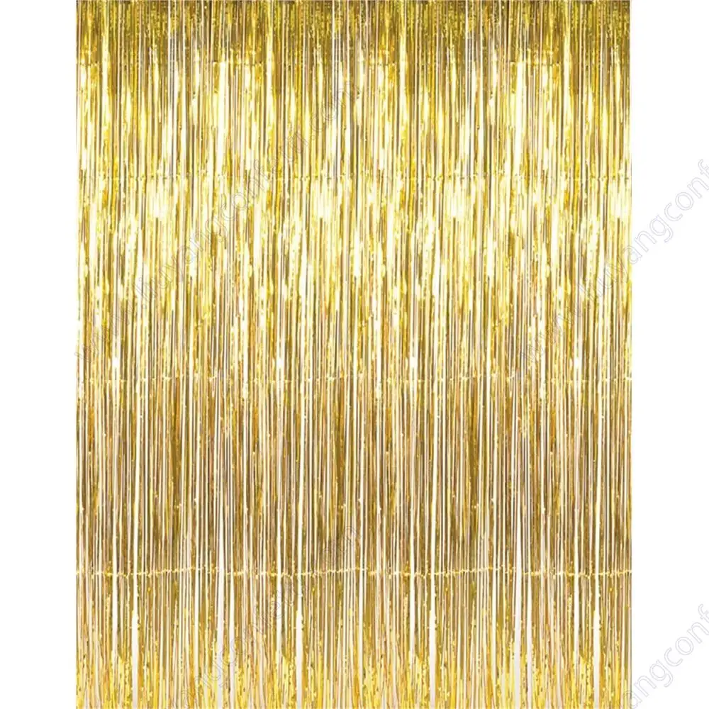 Металлические блестки Фольга бахрома Шторы фон для фото на вечеринке Свадебный
