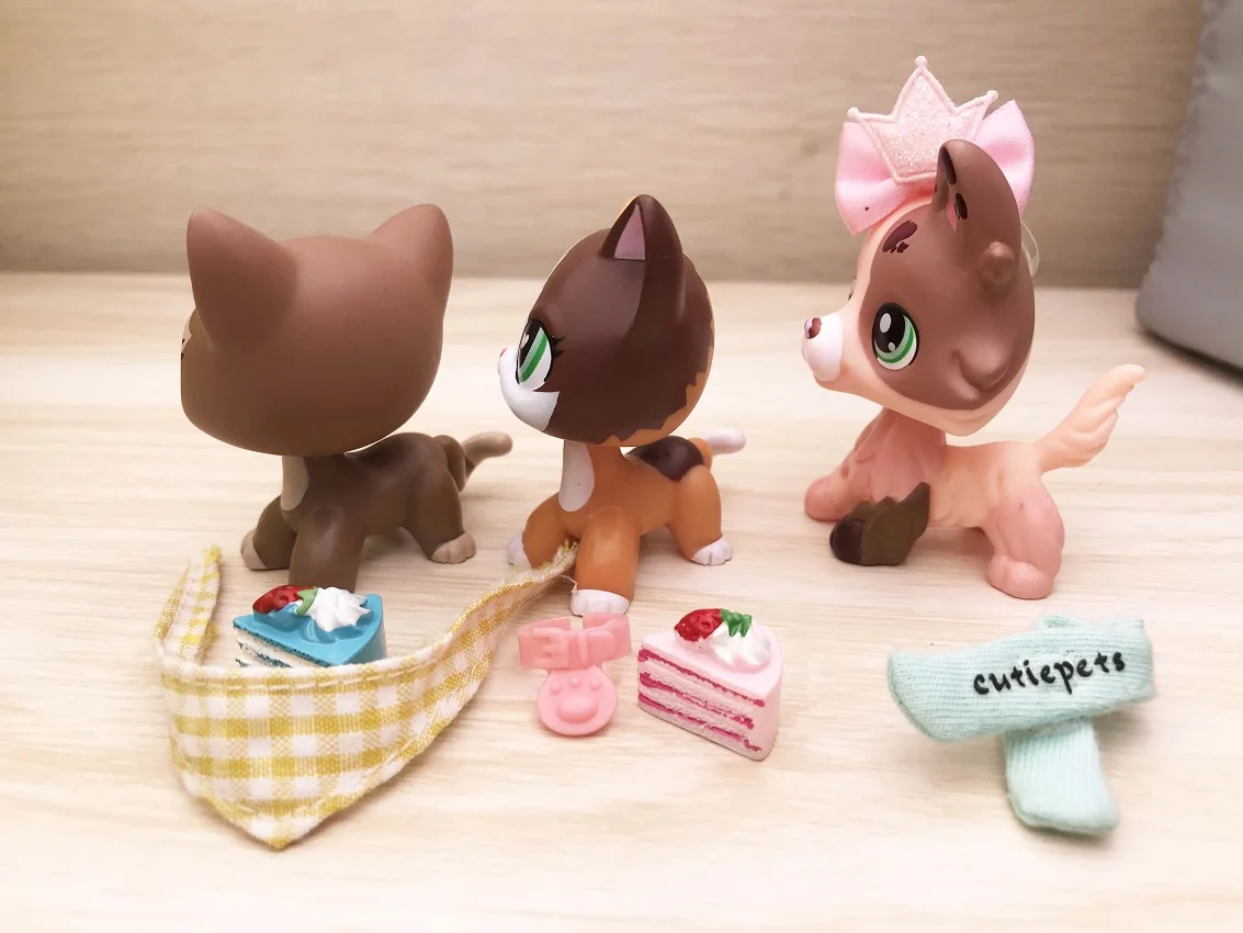 Pet shop Пламя короткошерстной кошки Кот Elk кошка масло колли с 6 шт. аксессуары бант