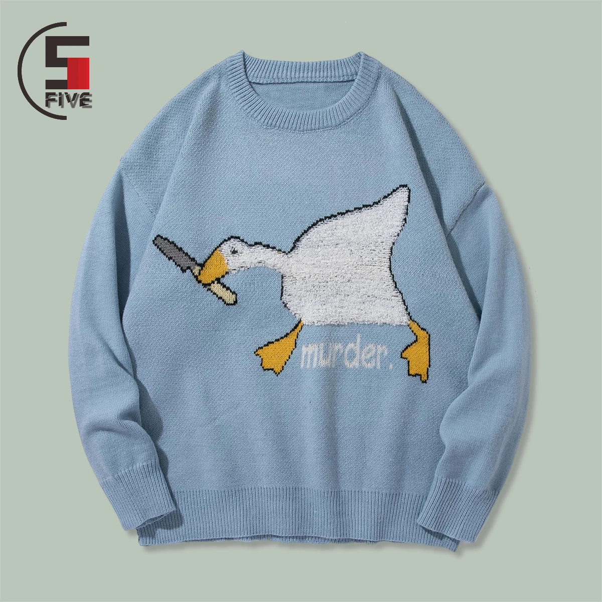 

Свитер Мужской трикотажный в стиле Харадзюку, 2021