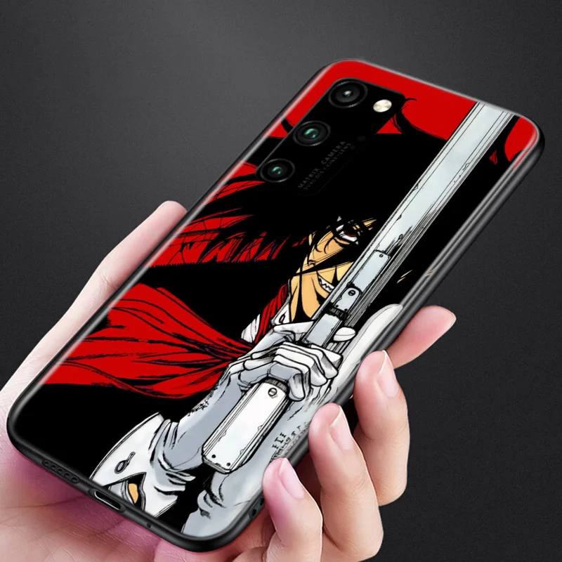 

Silicone Cover Anime Hellsing Alucard Fan Phone Case for Huawei Honor 30 20 Pro 10i 9A 9S 9X 8X 10 9 Lite 8 8A 7A 7C Pro