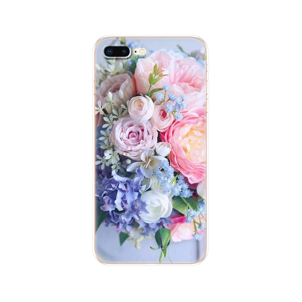 Силиконовый чехол для iphone 7 8 из мягкого ТПУ Apple iPhone plus сумка etui bumper paiting|Бамперы| |