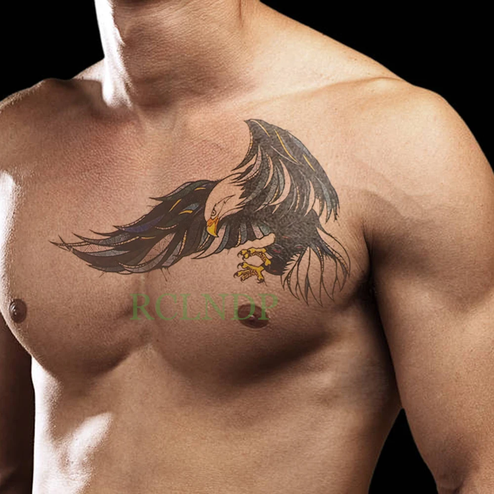 Водостойкая временная татуировка наклейка Grim Reaper Hell Wing Dark Angel Tatto флэш-тату поддельные татуировки на руку назад для мужчин и женщин - Цвет: Красный