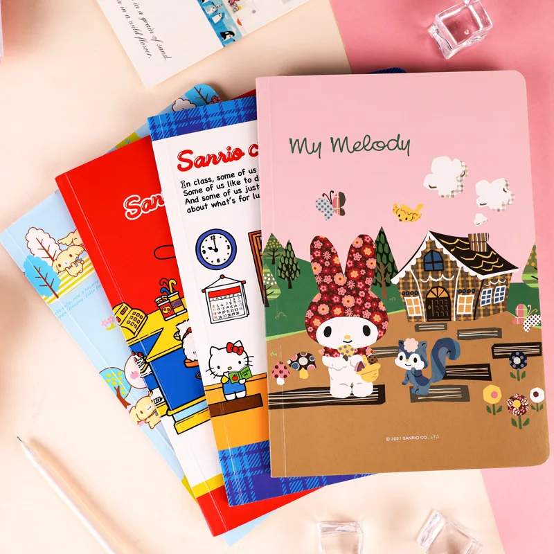 

Sanrio Notebook My Melody Hello Kitty Kuromi Cinnamoroll Mymelody Kawaii Stationery Notebook Girl Cute Diary Kid Stationery Gift