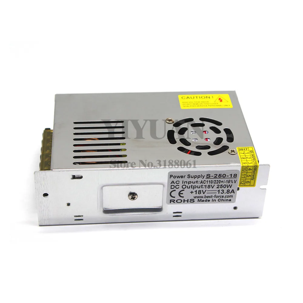 Универсальный Регулируемый импульсный источник питания DC18V 13.8A 250 Вт