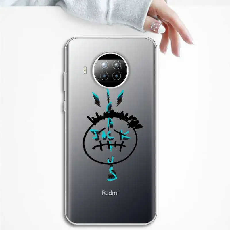 

cactus jack Phone Case Transparent Clear for Xiaomi Redmi note 10 t 8 9 pro lite 11