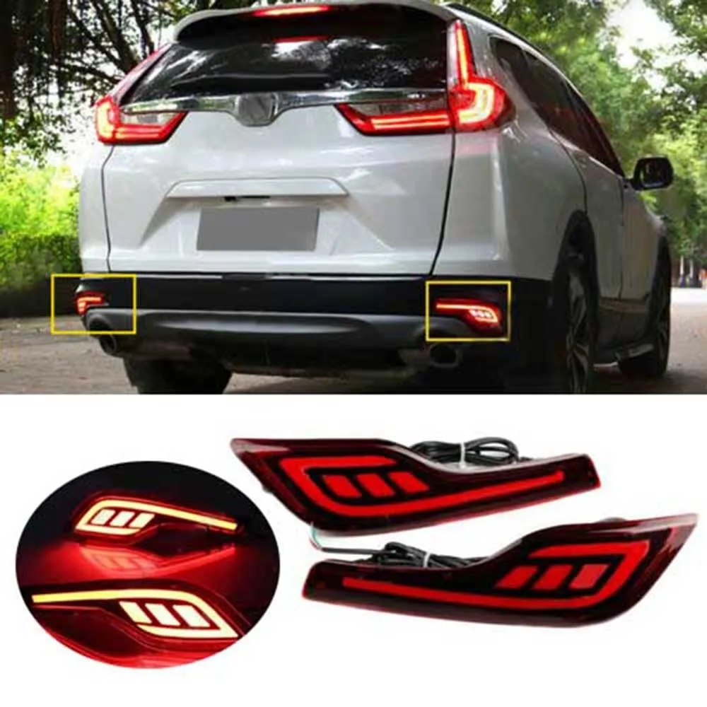 

Car LED Rear Bumper Reflector Brake Tail Fog Light Lamp For Honda CR-V 2017-2019 Rear Bumper Tail Brake Lamp
