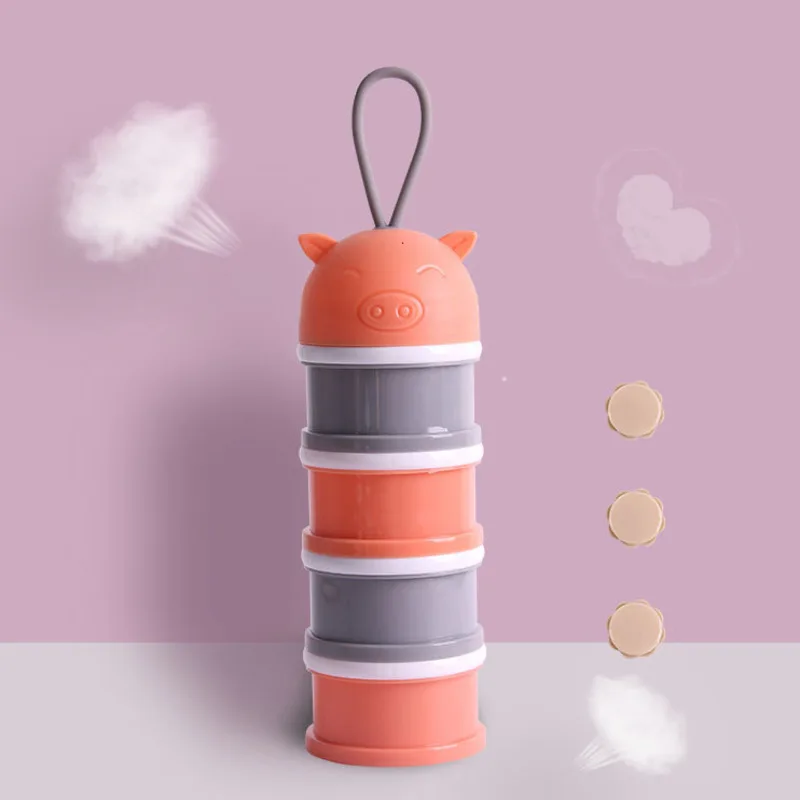 4 слойный портативный безопасный диспенсер для формул 3 контейнер детского