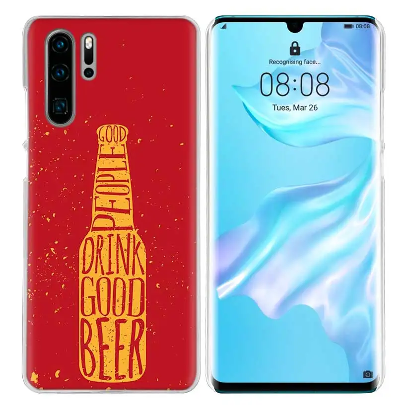 05 Жесткий чехол-накладка из поликарбоната для huawei Honor P20 mate 20 10 P10 P9 P8 8X9 Lite P Smart+ Plus Nova 3i прозрачный чехол с изображением пива - Цвет: 05