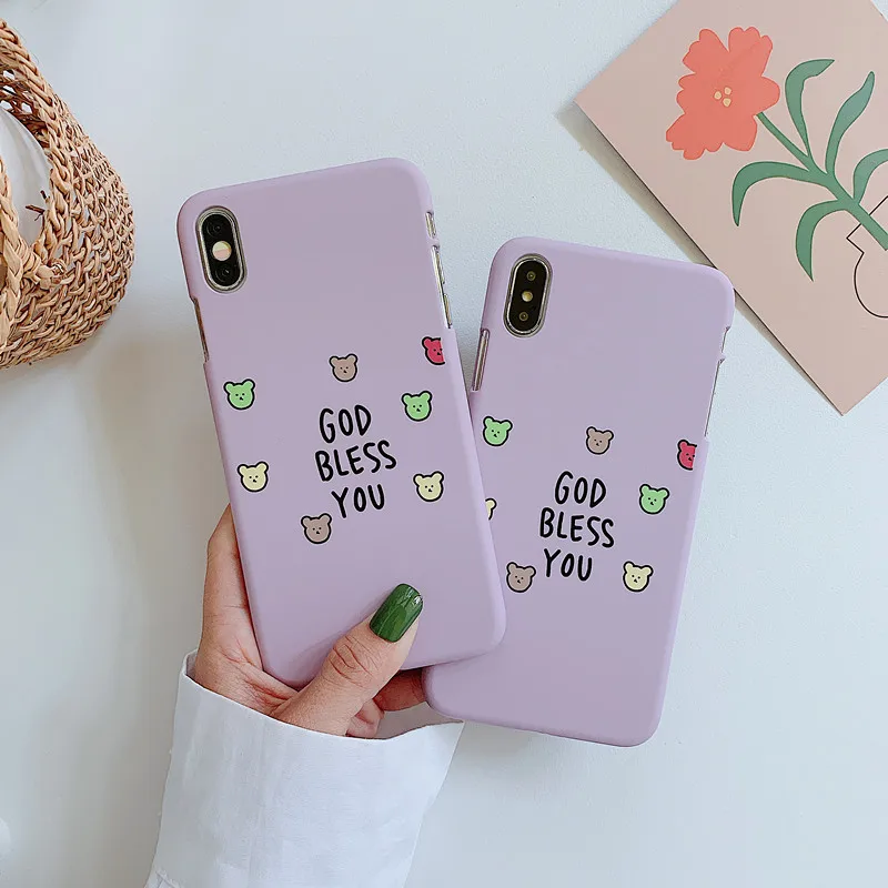 Половина посылка &quotБог благословит вас&quot чехол для телефона iPhone 6S 6Plus 7 8 X XR XSMAX