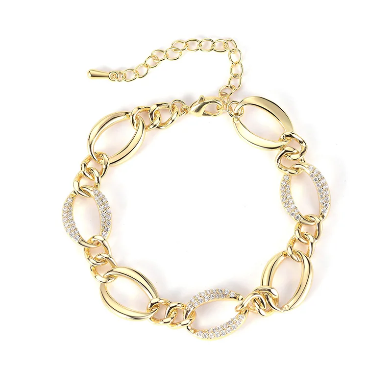 

2021 Fashion Bracelet Kpop Women Jewelry Gold Plated Accessories Simple Style Free Shipping Wholesale Gift 2021 Fashion Brac