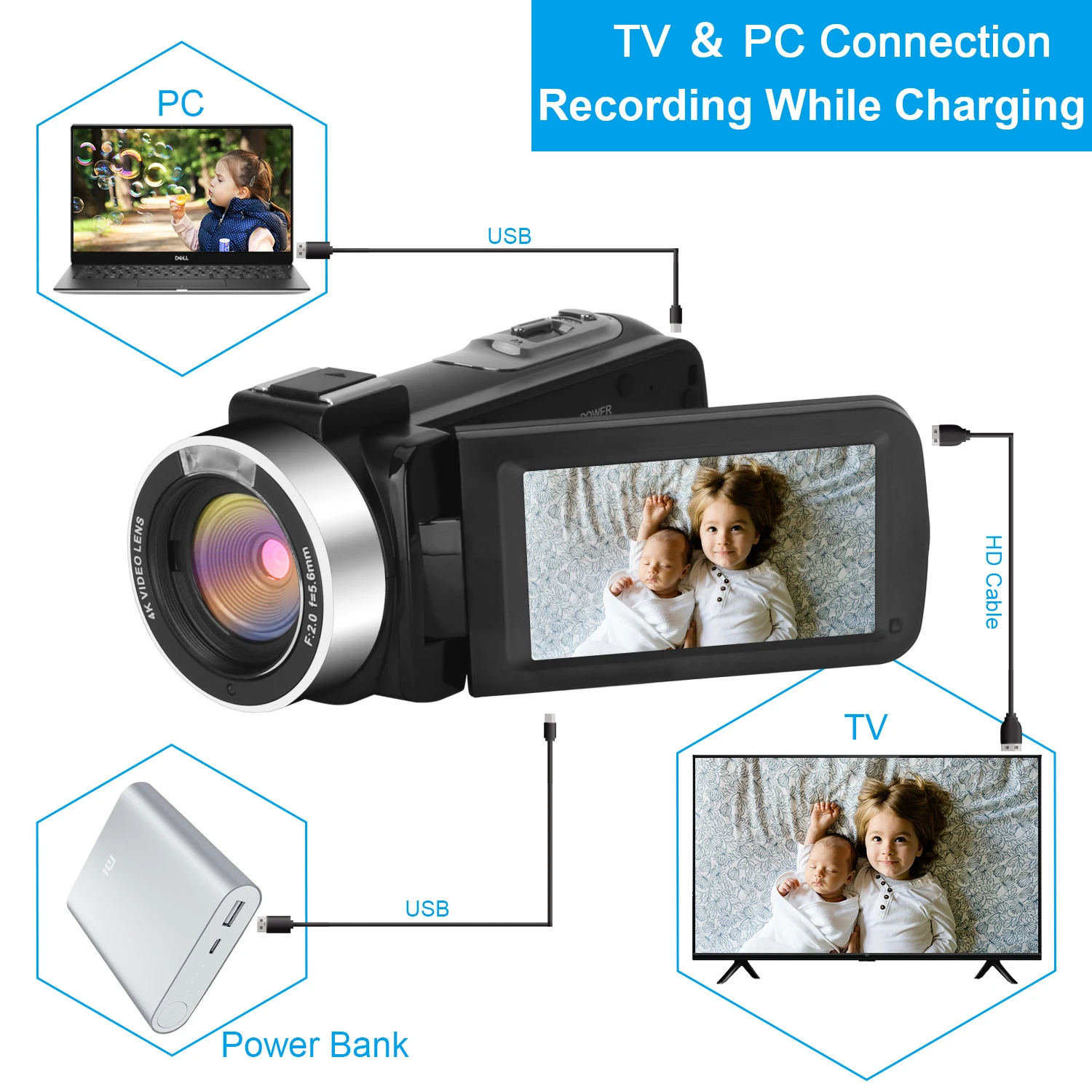 4K видео Камера для видеокамеры 48MP веб камеры YouTube Facebook с поддержкой Wi Fi ИК