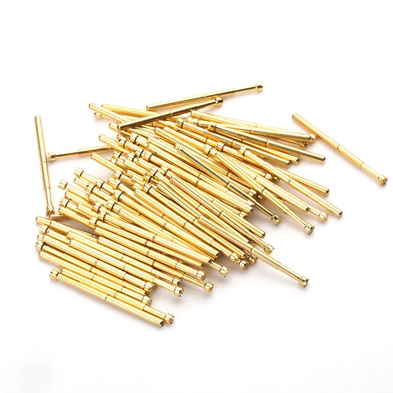 

Voltage Test Probe Total Length 33.35 Spring Test Probe Tip Spring Gold Plated for Testing Circuit Board Instrument ToolPA125-H2