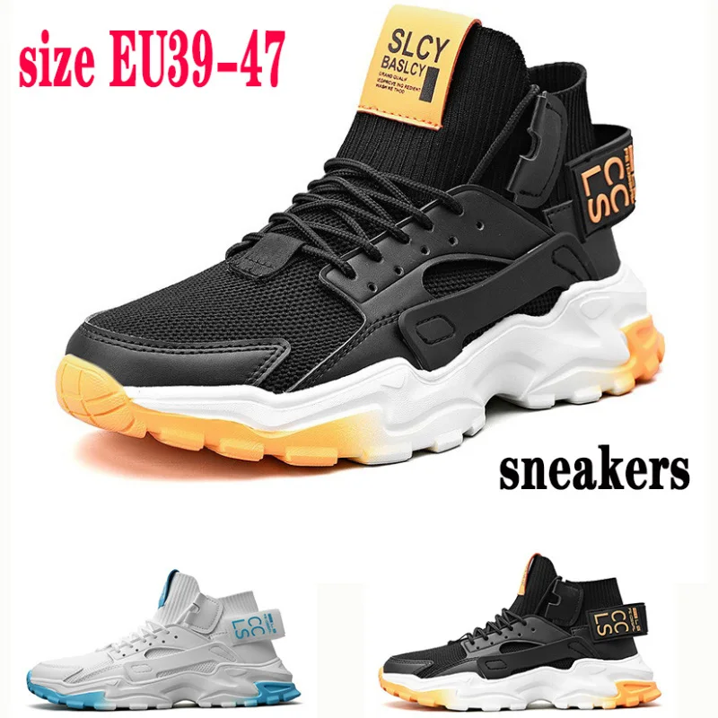

Men's High Top Sports Basketball Shoes Non-slip Breathable Outdoor Tennis Climbing Lightweight Men's Shoes Size EU39-47