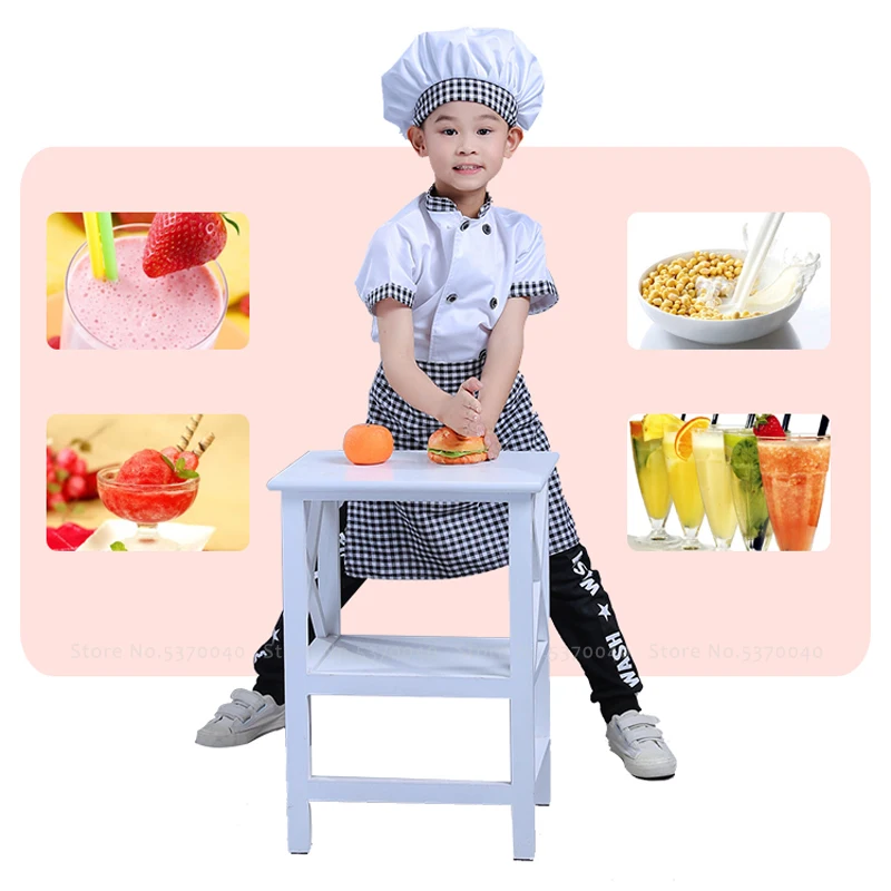Детская форма повара на Хэллоуин вечерние комплекты одежды для девочек и