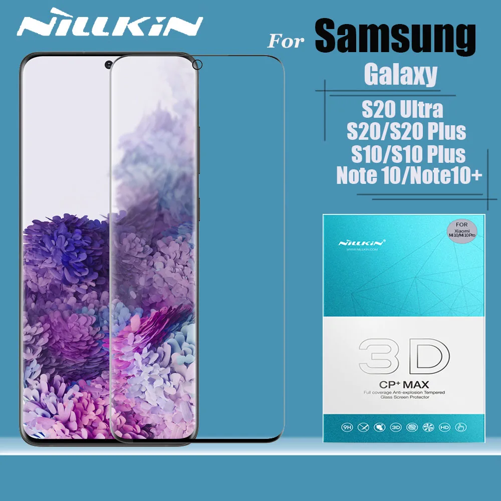 Защитное стекло Nillkin 3D закаленное для Samsung Galaxy S20 S10 S9 Plus S10e Note 10 9 8|Защитные стёкла и