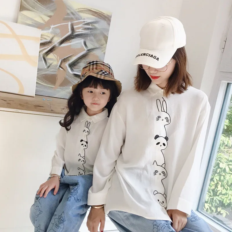 Женская хлопковая рубашка на пуговицах белая Повседневная Блузка с отложным