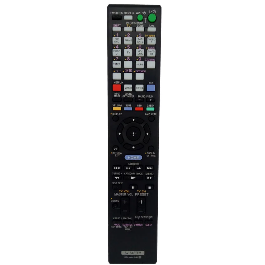 NEW Original FOR SONY RM-AAL041 AV SYSTEM REMOTE CONTROL STR-DA3700ES Multi Channel Receiver | Электроника