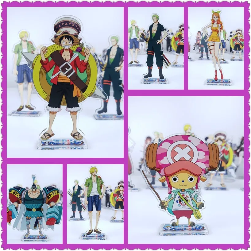 Фигурка аниме Dazai toy Luffy Saji нами и Чоппер Zoro Usopp BROOK акриловая кукла 15 см для