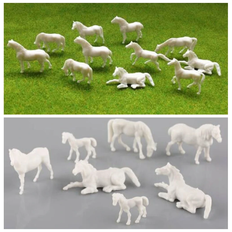 50 шт. Неокрашенная белая ферма|ho scale|scale hoho scale animals |