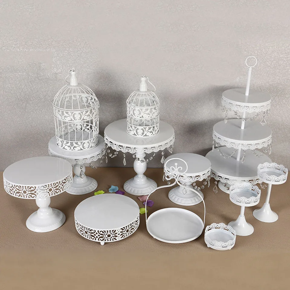 Transhome Свадебная подставка для торта 4 13 шт. металлическая Хрустальная стойка