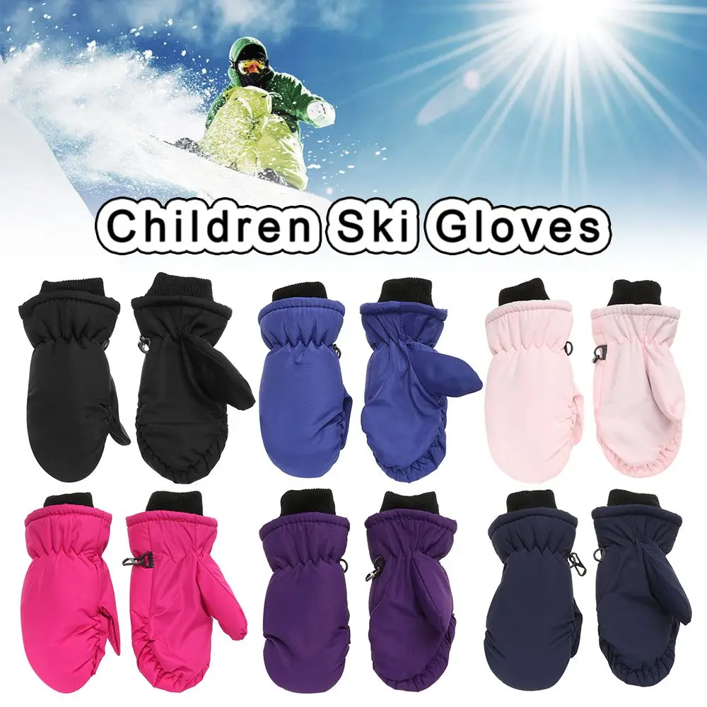

Детские Лыжные Детские утолщенные теплые зимние варежки для снега сноуборда с длинными рукавами детские лыжные перчатки ветрозащитные вод...