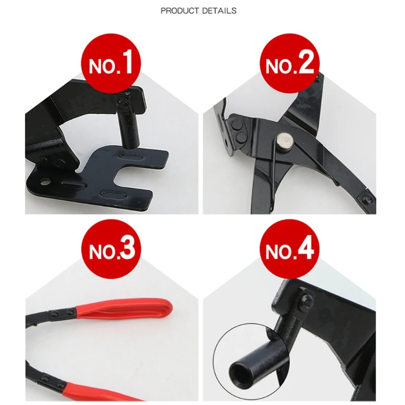 

Universal Car Exhaust Hanger Removal Plier Car Exhaust Rubber Pad Plier Puller Tool Exhaust Pipe Rubber Gasket Removal Pliers